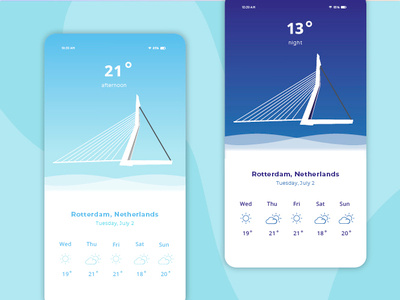 Weather App concept ux design ui design ui ux web design web ux ui typography sketch rotterdam illustration graphic design design branding application design concept design application concept app design app