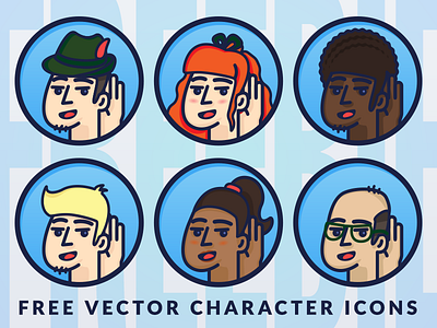 Freebie! Vector Characters Icons EPS