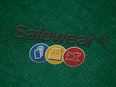 Safewear - Rebrand embroidery logo design mockup rebrand