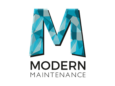 Modern Maintenance - Branding blue branding bright fun geometric logo modern