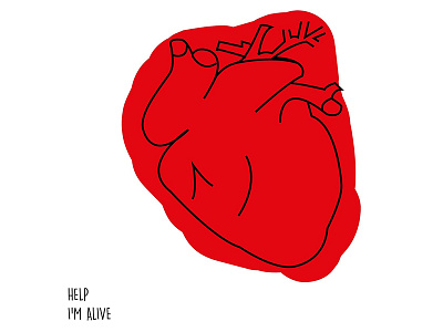 Illustration - Heart colour fun illustration sketch
