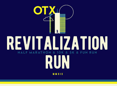 Odessa, TX Race 10k 5k branding concept half identity logo marathon midland neon odessa revitalization run run runner running texas