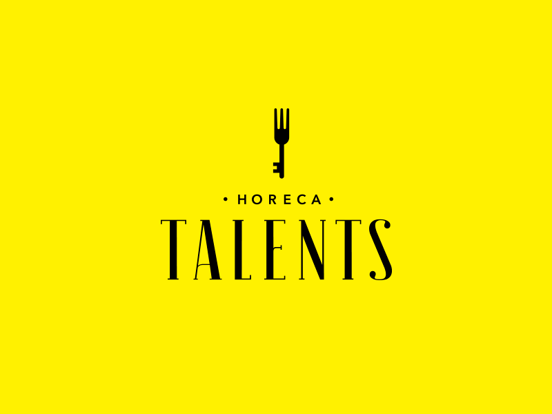 Horeca Talents art cafe fork horeca logo playful popart restaurant style talent