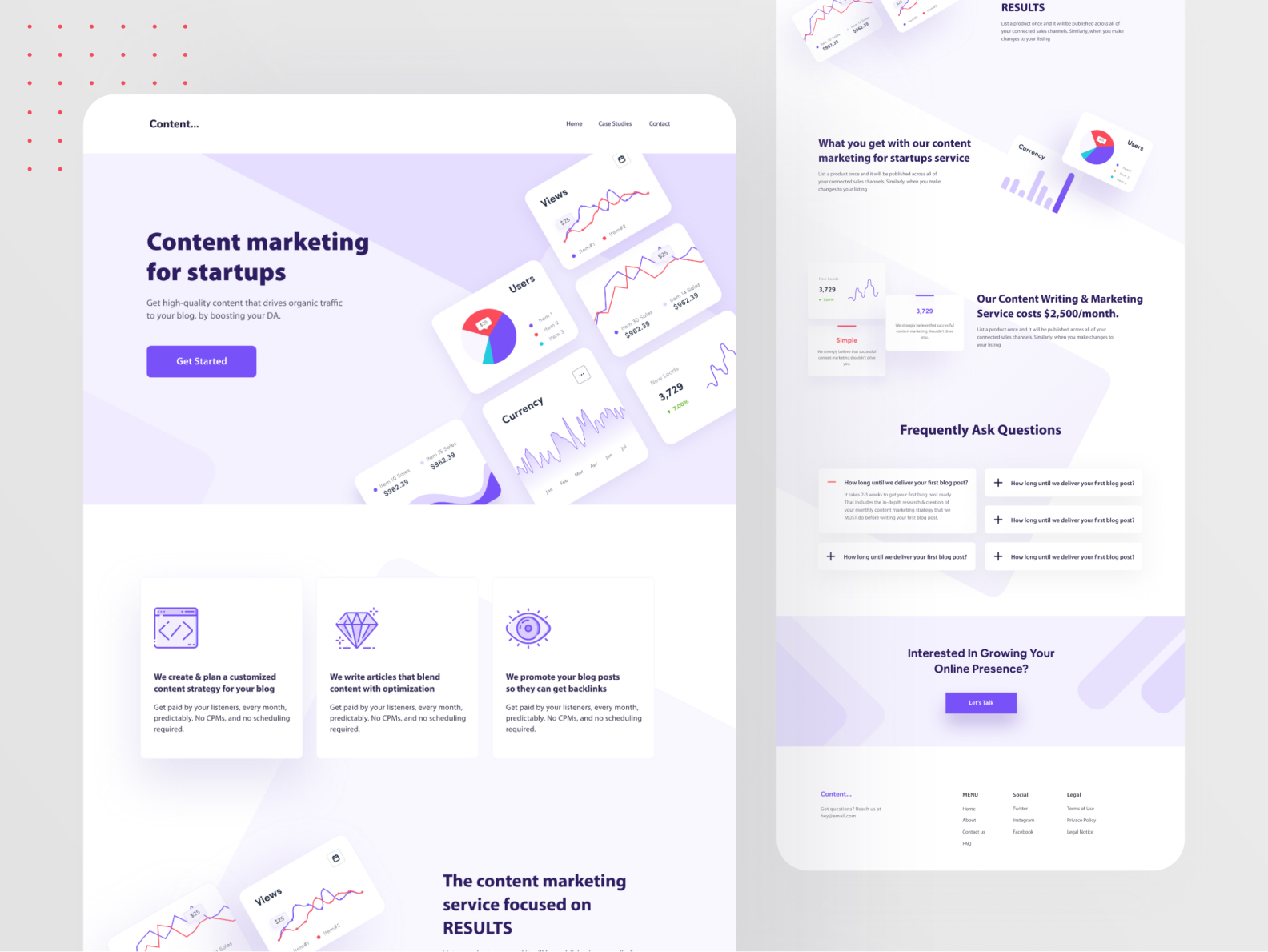 Content Marketing - Landing Page Design by Aminul Haque Chowdhury on ...