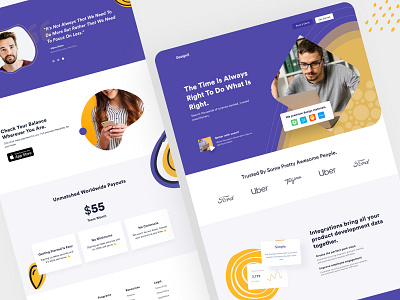 Landing Page Design Exploration agency branding business design landing landing page concept landingpage madeinwebflow marketing redesign saas landing page ui ui ux uidesign web web design webflow website