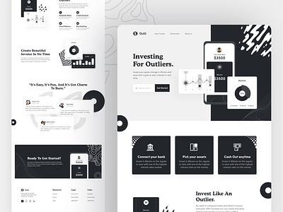 Black and White - Landing Page Design