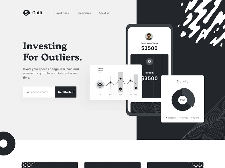 Black and White - Landing Page Design by Aminul Haque Chowdhury on Dribbble