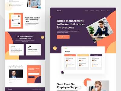 Office Management Software Landing Page