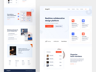 Design Platform Landing Page agency branding business design designer header homepage landing landingpage saas saas app saas design saas landing page saas website ui ux web web design webflow website