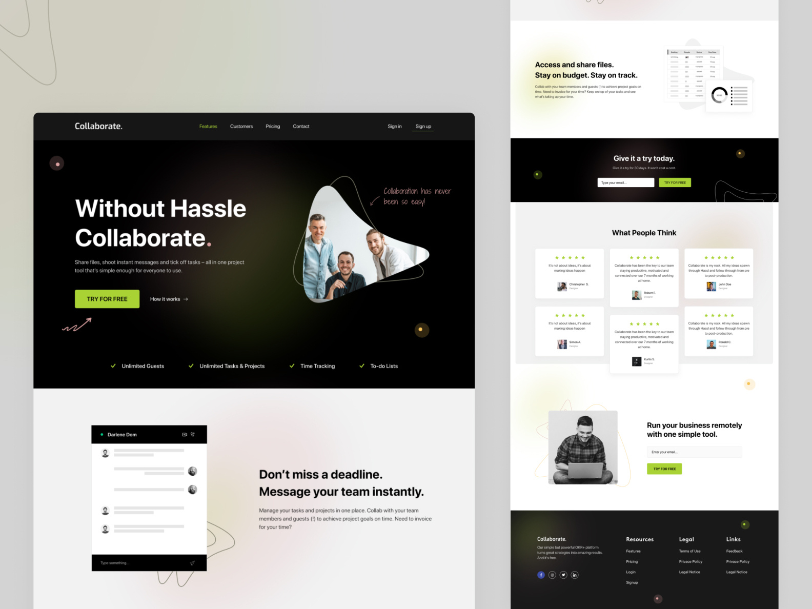 Saas Landing Page Exploration by Aminul Haque Chowdhury on Dribbble