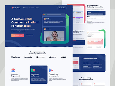 Unity - SaaS Landing Page Webflow Template