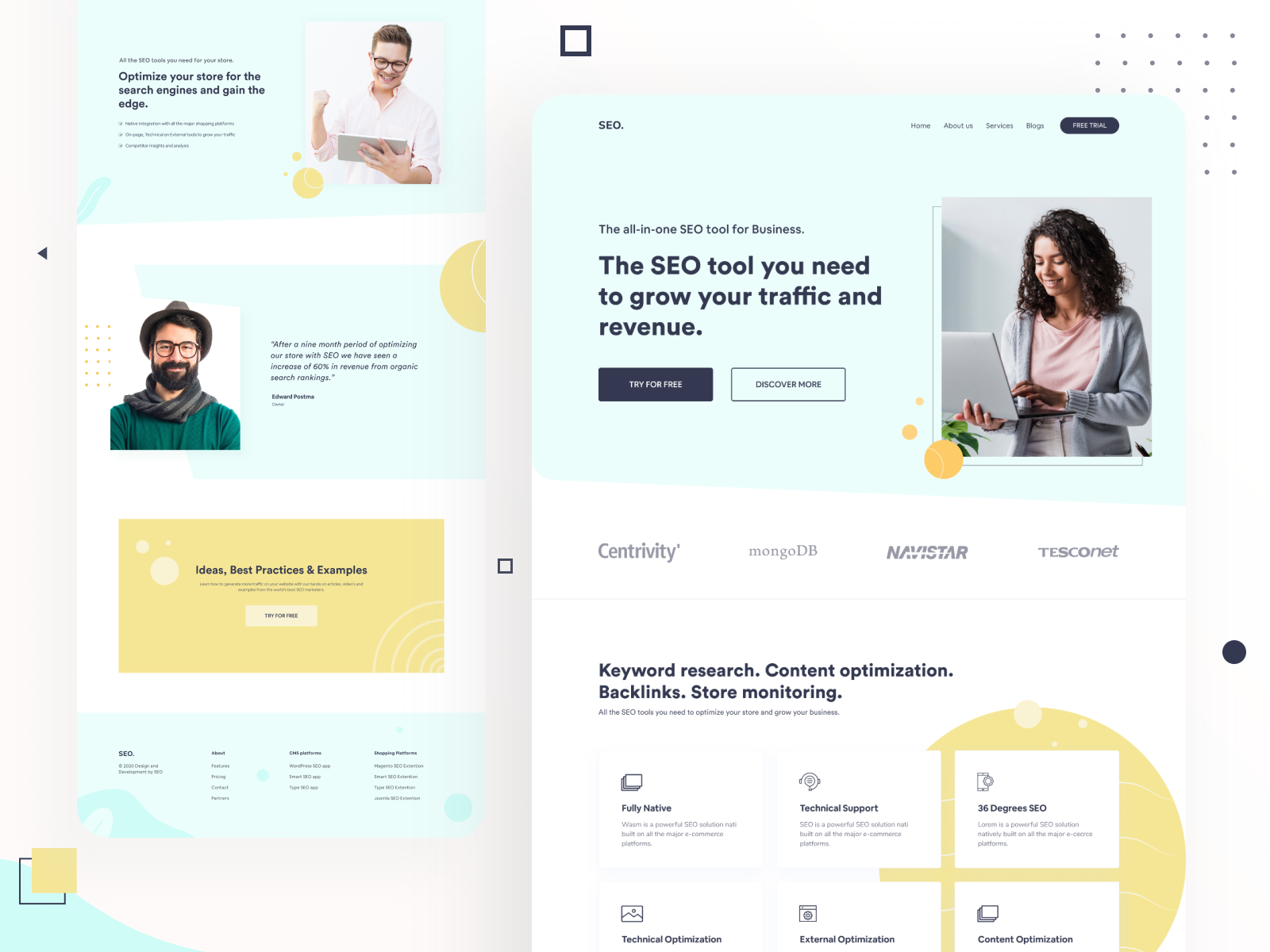 Landing Page Concept. By Aminul Haque Chowdhury On Dribbble