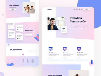 Company Website Landing Page