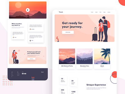Travel Landing Page Concept