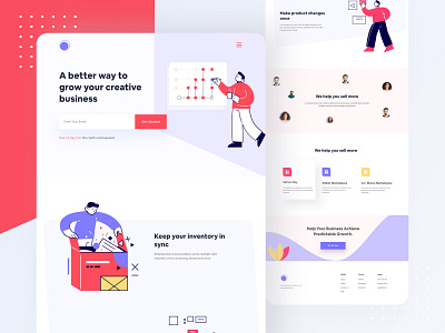 Digital Agency Landing Page Design by Aminul Haque Chowdhury on Dribbble