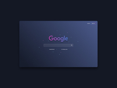 Google web page - Estudo de interface. google interface redesign ui ux