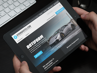 Springrates.com Website Redesign bootstrap car design ecommerce homepage layout responsive shop store ui website
