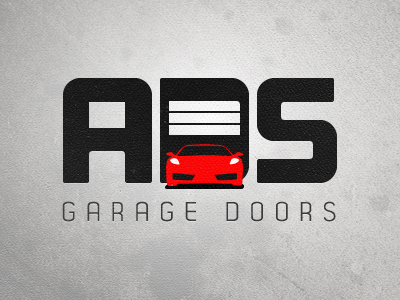 ADS Garage Doors auto car door garage home house logo