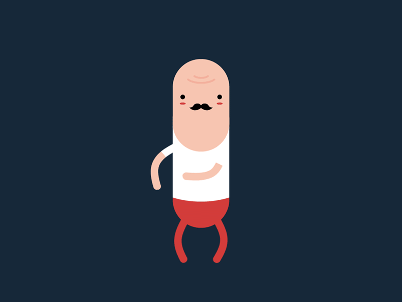 Dancing guy by Piotr Zięba on Dribbble