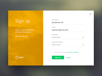 Sign up form 001 dailyui login register signup