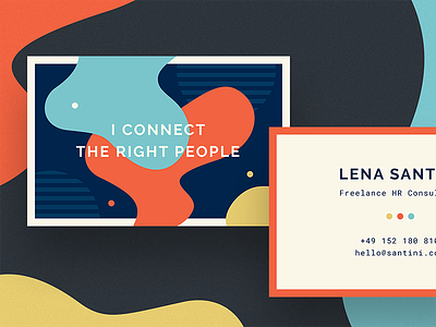 HR Consultant Business Card branding business card colorful ftwk hr human personal resources