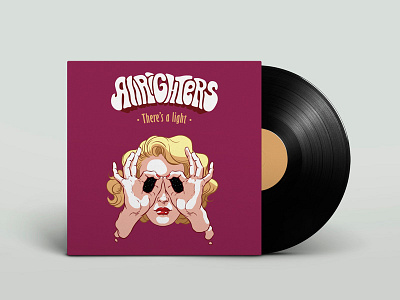 Allrighters LP Vinyl Design cover design illustration music album music artwork photoshop vinyl vinyl cover