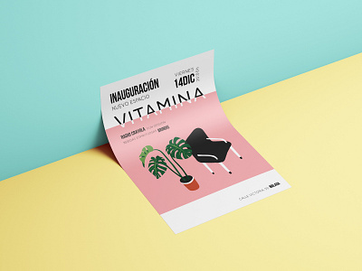 Vitamina Poster 2d art artwork colors colours design drawing illustration minimal opening photoshop poster poster art vitamina