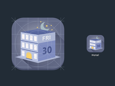 Hotel Icon design flat hoyel icon ios7 palette style ui yummy