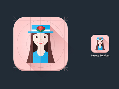 Beauty Services Icon beauty big clean design flat icon ios8 palette services style ui yummy