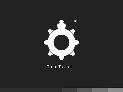 TurTools animal app branding clever cog creative design logo plogged tools turtle