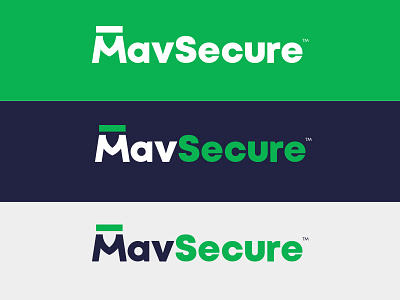MavSecure Group Logo Variations branding identity mark clever cyber security encrypt geometric monogram green blue logo logotype m dash shield m logo protect security symbol lettering typography