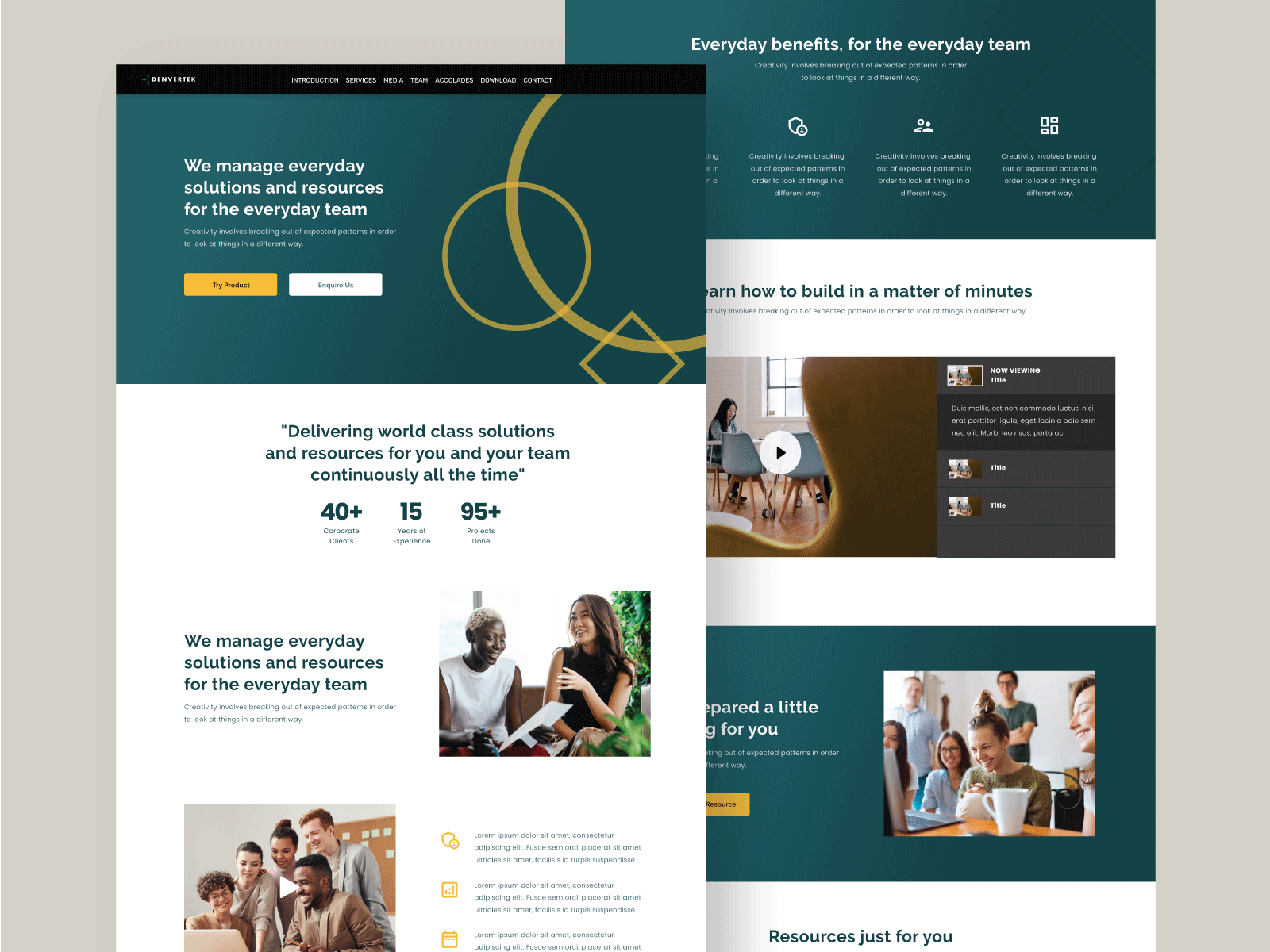 Solution Web Template Design for Zoomforth by Shakira Yanti on Dribbble