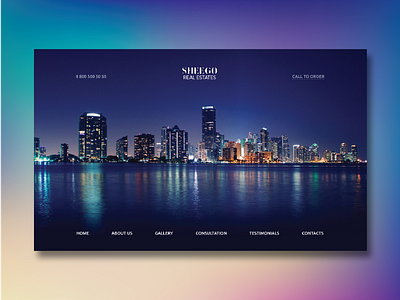 Sheego Real Estates - Landing Page ui web design