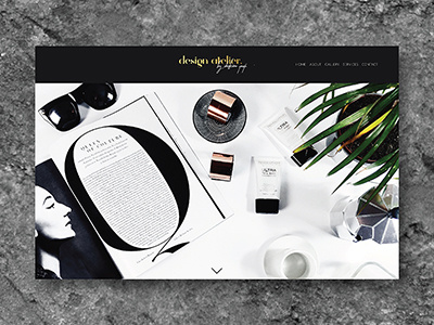 Design Atelier Landing Page branding identity landing page ui design uix web design