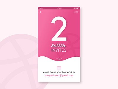 I've got 2 Dribbble invites! dribbble invites invitation invite