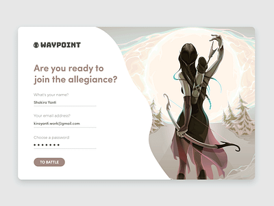 Waypoint - Sign Up UI