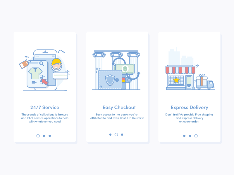 Fashion E-Commerce onboarding onboarding illustration free log in design log in ui design uix ui