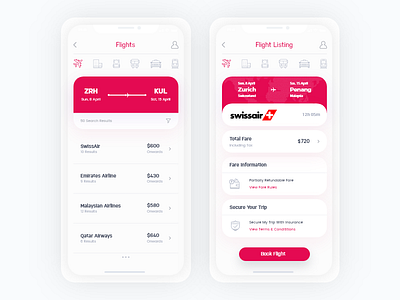 Travel + Booking App