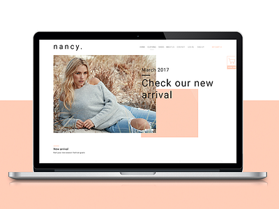 Concept for fashion online store