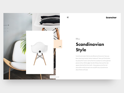 Clean Website Header #1 clean header minimal scandinavian scandinavian design slider web desgin web header web slider websitedesign