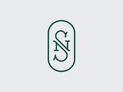 S & N logo branding design identity lettering logo minimal monogram type typography vector wedding wedding logo