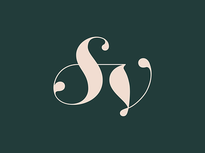 SV logo branding design identity lettering logo minimal monogram sv type typography vector