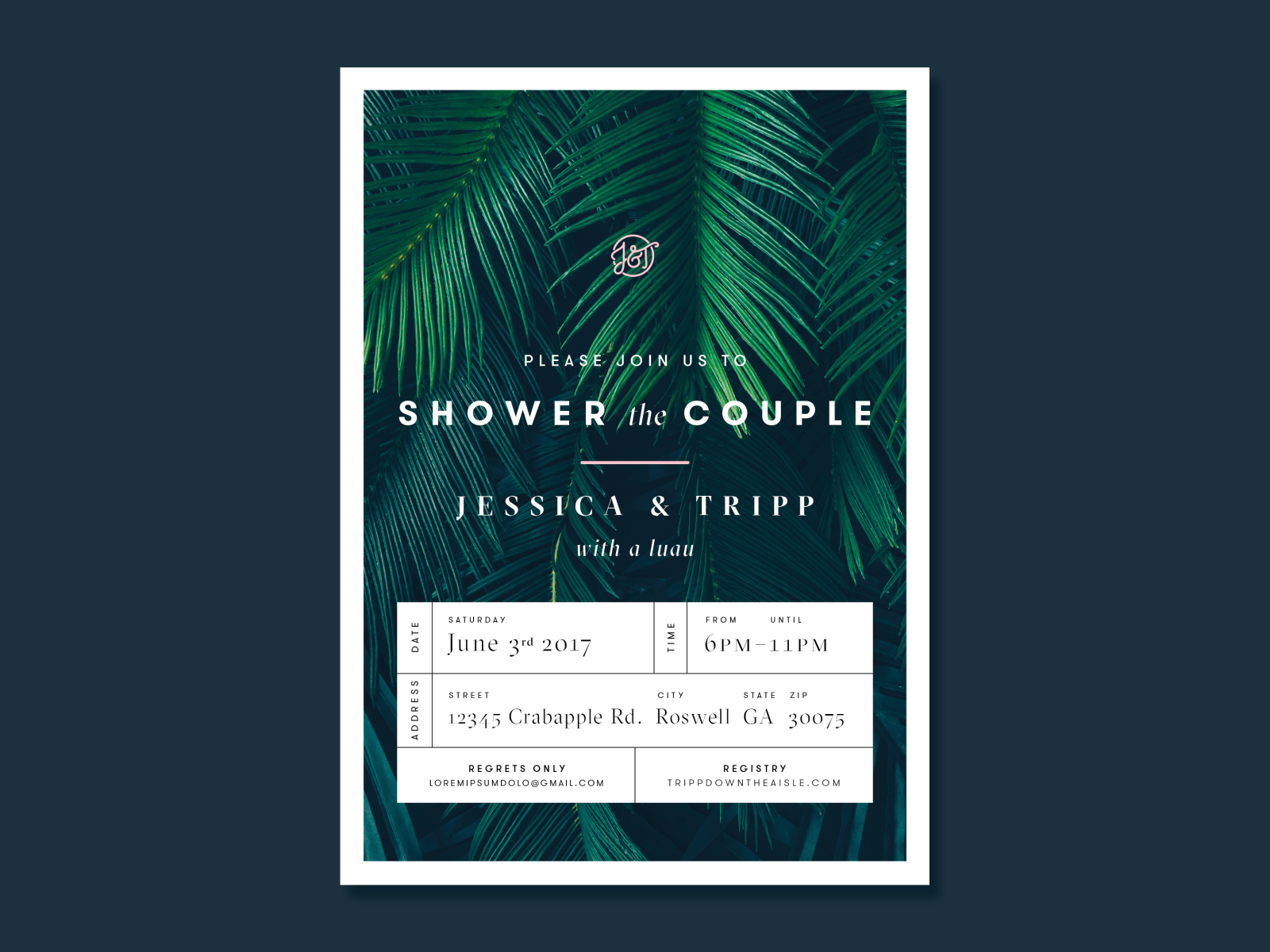 Luau Invitation by Sidney Vlass Bernardo on Dribbble