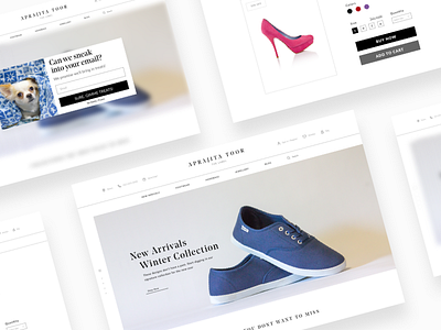 E commerce website for shoes and bags ecommerce homepage ios landing mobile page product shoes shop ui ux website