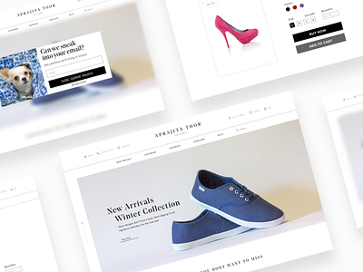 E commerce website for shoes and bags