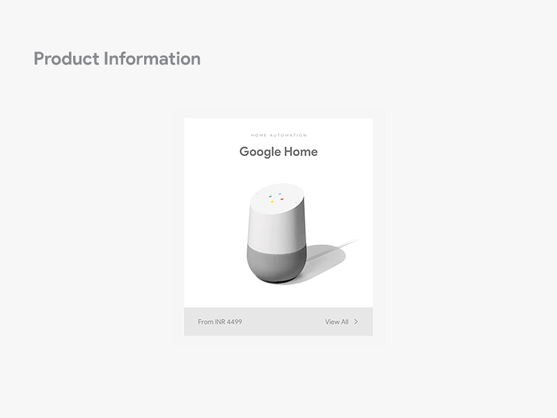 Product Information | Micro Interaction