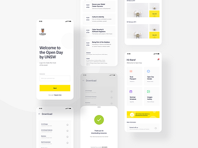 Additional Screens for India Open Day App by Parth on Dribbble