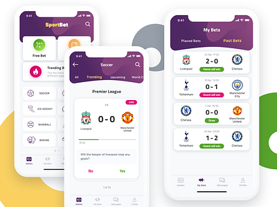 Sport app concept