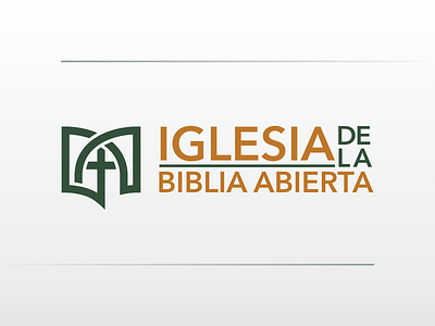 Iglesia de la Biblia Abierta bible book branding christian church digital design español faith graphic design identity iglesia logo logo design spanish