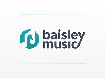 Baisley Music bird branding digital design graphic design identity logo logo design music music lessons music studio song studio teaching